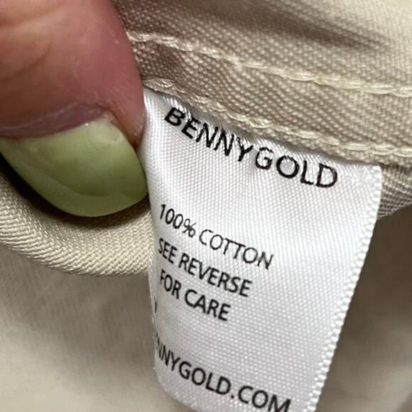 Benny Gold Anti-Work Wear Vintage Button Up Cotton Collared Shirt Size Small - Picture 5 of 7